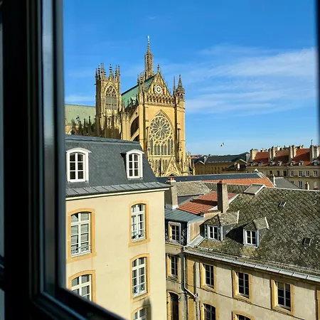 公寓 Appart Hotel Marcopolo Metz Centre - Vue Cathedrale - 2 Chambres - 78M2 - Situation Exceptionnelle - Classement Officiel 4 Etoiles