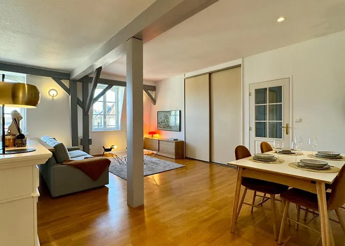 公寓 Appart Hotel Marcopolo Metz Centre - Vue Cathedrale - 2 Chambres - 78M2 - Situation Exceptionnelle - Classement Officiel 4 Etoiles